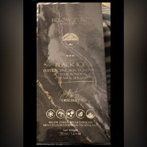 Below Zero Black Ice Triple Acting Skin Tighten Tissue Bonding Cream & Serum 1oz